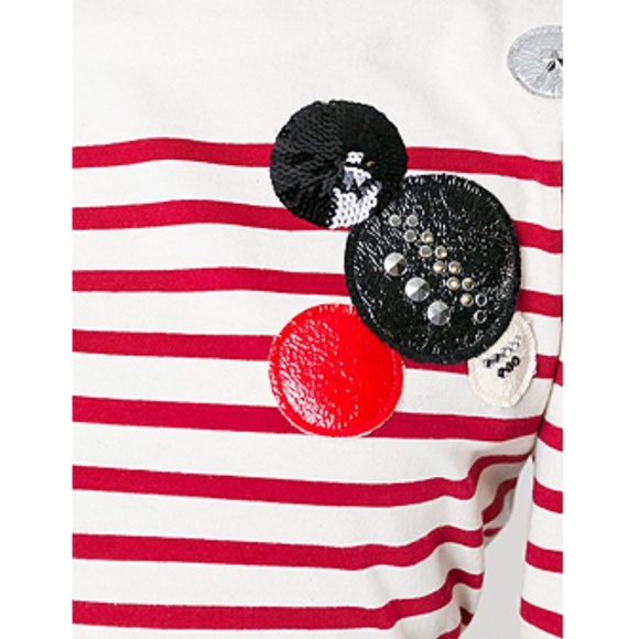 Marc By Marc Jacobs Patched Breton Stripe Top - Picture 8 of 12